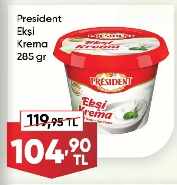 President Ekşi Krema 285 Gr