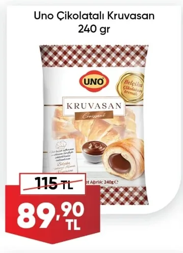 Uno Çikolatalı Kruvasan 240 Gr