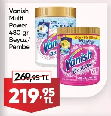 Vanish Multi Power 480 Gr Beyaz/ Pembe