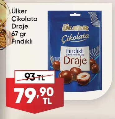 Ülker Çikolata Draje 67 Gr Fındıklı