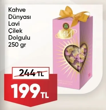 Kahve Dünyası Lavi Çilek Dolgulu 250 Gr