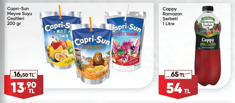 Capri-Sun Meyve Suyu Çeşitleri 200 Gr