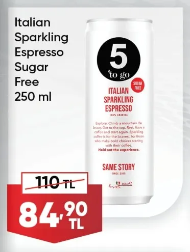 Italian Sparkling Espresso Sugar Free 250 Ml