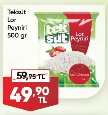 Teksüt Lor Peyniri 500 Gr
