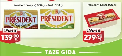 President Tereyağ 200 Gr / Tuzlu 200 Gr