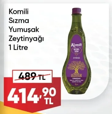 Komili Sızma Yumuşak Zeytinyağı 1 Litre