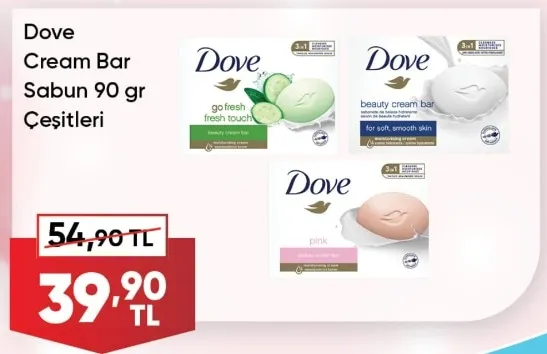 Dove Cream Bar Sabun 90 Gr Çeşitleri