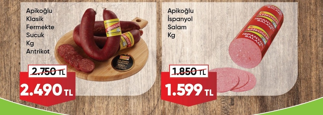 Apikoğlu Klasik Fermekte Sucuk Kg Antrikot