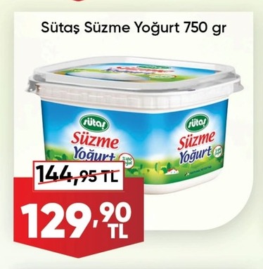 Sütaş Süzme Yoğurt 750 Gr