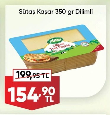 Sütaş Kaşar 350 Gr Dilimli