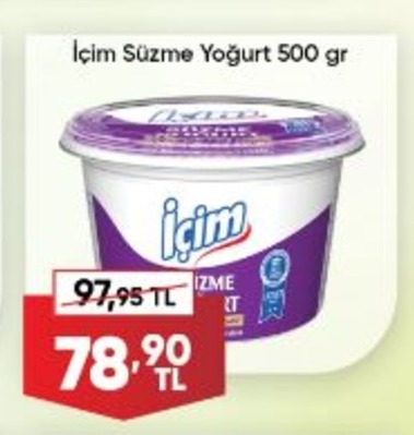 Içim Süzme Yoğurt 500 Gr