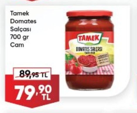 Tamek Domates Salçası 700 Gr