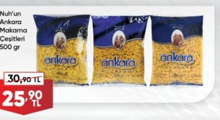 Nuh'Un Ankara Makarna Çeşitleri 500 Gr