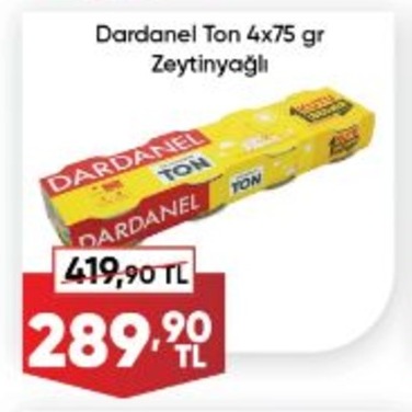 Dardanel Ton 4X75 Gr Zeytinyağlı