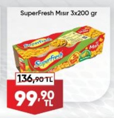 Superfresh Mısır 3X200 Gr