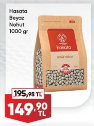 Hasata Beyaz Nohut 1000 Gr