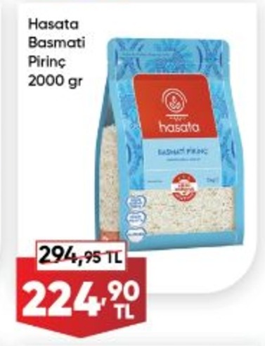 Hasata Basmati Pirinç 2000 Gr