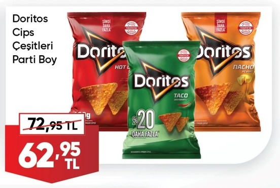 Doritos Cips Çeşitleri Parti Boy
