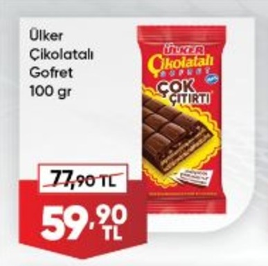 Ülker Çikolatalı Gofret 100 Gr