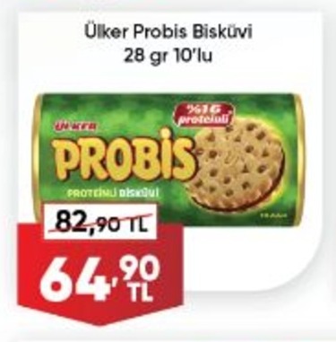 Ülker Probis Bisküvi 28 Gr 10'Lu