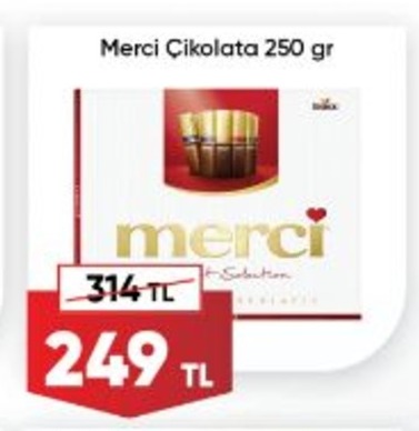 Merci Çikolata 250 Gr
