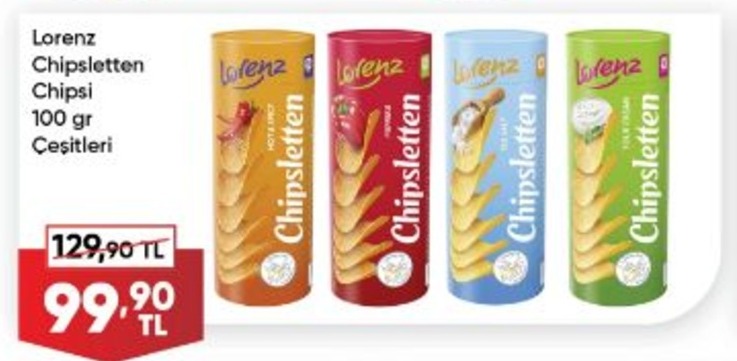 Lorenz Chipsletten Chipsi 100 Gr Çeşitleri