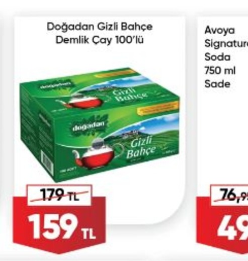 Doğadan Gizli Bahçe Demlik Çay 100'Lü