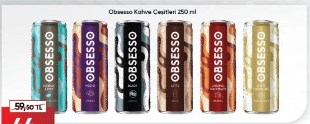 Obesso Kahve Çeşitleri 250 Ml