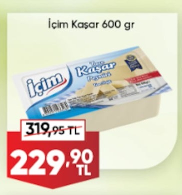 Içim Kaşar 600 Gr
