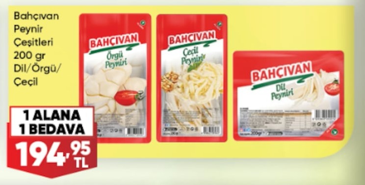 Bahçıvan Peynir Çeşitleri 200 Gr