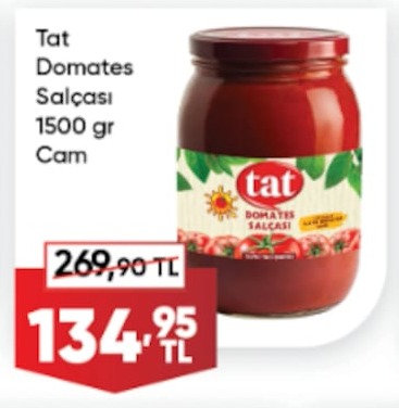 Tat Domates Salçası 1500 Gr