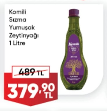 Komili Sızma Yumuşak Zeytinyağı 1 Litre
