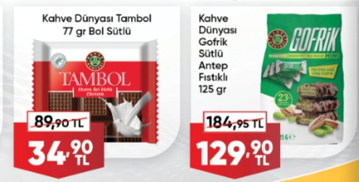 Kahve Dünyası Tambol 77 Gr Bol Sütlü