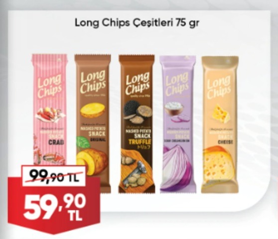 Long Chips Çeşitleri 75 Gr