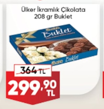 Ülker İkramlık Çikolata 208 Gr Buklet
