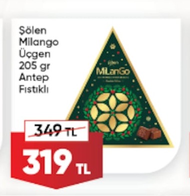 Şölen Milango Üçgen 205Gr Antep Fıstıklı