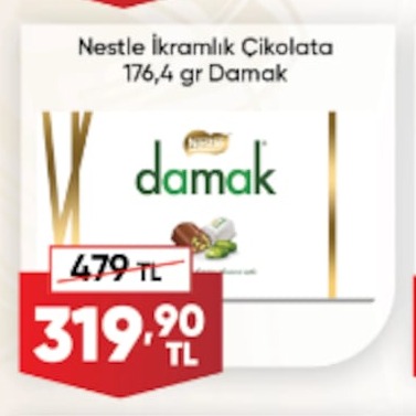 Nestle İkramlık Çikolata 176,4Gr Damak