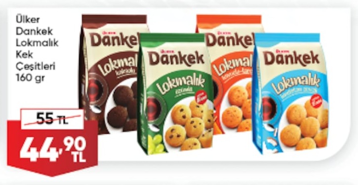 Ülker Dankek Lokmalık Kek Çeşitleri 160Gr