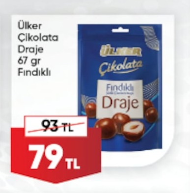 Ülker Çikolata Draje Fındıklı 67G