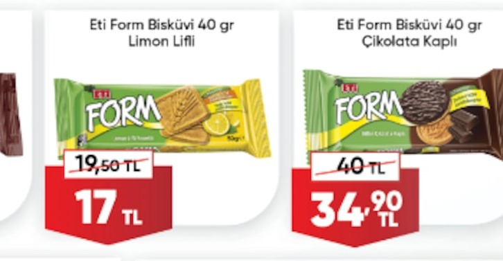 Eti Form Bisküvi 40 Gr Limon Lifli