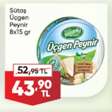 Sütaş Üçgen Peynir 8X15 Gr