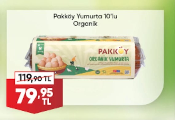 Pakköy Yumurta 10'Lu Organik
