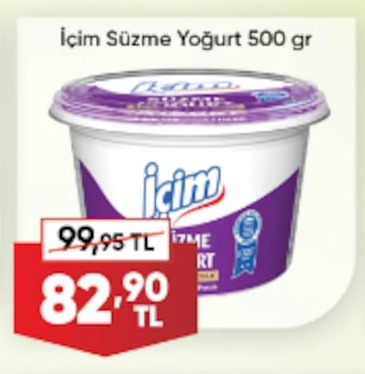 İçim Süzme Yoğurt 500Gr