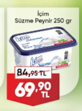 İçim Süzme Peynir 250Gr