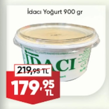 Idaci Yoğurt 900 Gr
