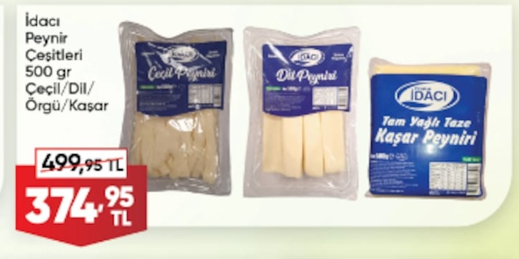 Idaci Peynir Çeşitleri 500 Gr