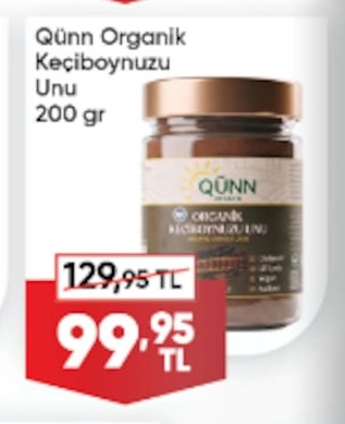 Qünn Organik Keçiboynuzu Unu 200Gr