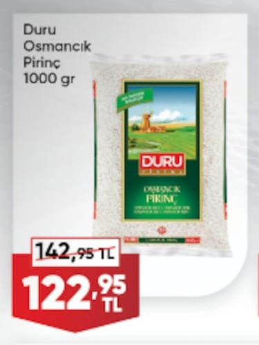 Duru Osmancık Pirinç 1000 Gr