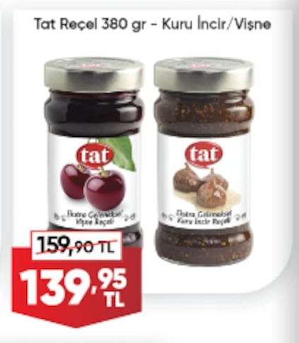 Tat Reçel 380 Gr - Kuru İncir/Vişne