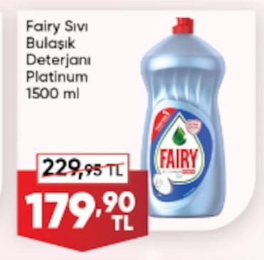 Fairy Sivi Bulaşik Deterjani Platinum 1500Ml
